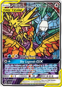 Moltres & Zapdos & Articuno-GX card