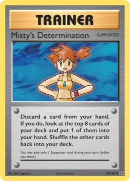 Misty's Determination card