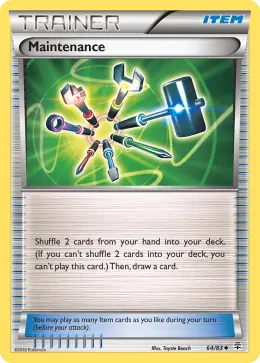 Maintenance card