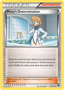 Misty's Determination card