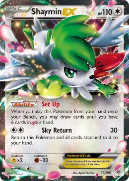 Shaymin-EX card