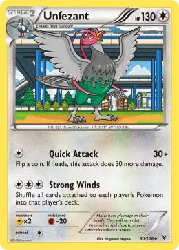 Unfezant card