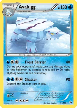 Avalugg card