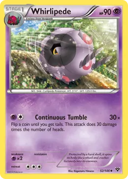 Whirlipede card