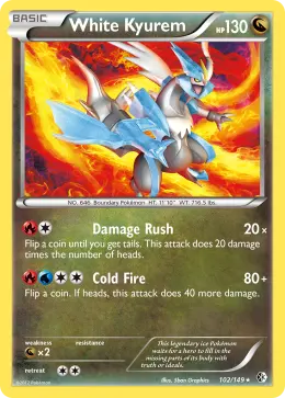 White Kyurem card