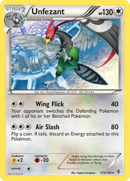 Unfezant card