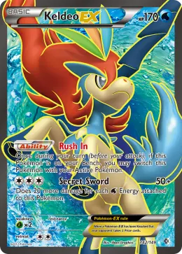 Keldeo-EX card