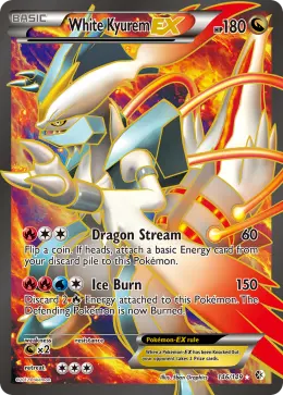 White Kyurem-EX card