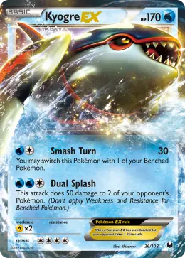 Kyogre-EX card