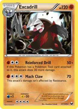Excadrill card