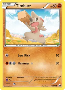 Timburr card