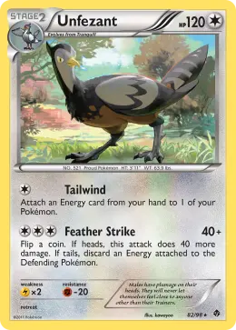 Unfezant card