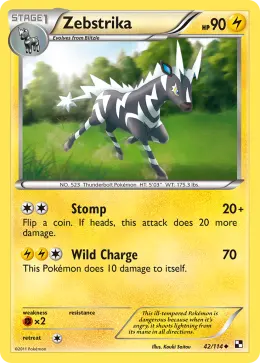 Zebstrika card