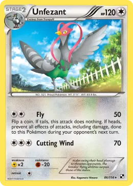Unfezant card