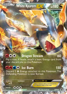 White Kyurem-EX card