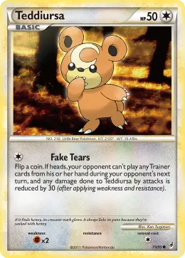 Teddiursa card
