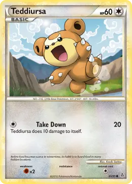 Teddiursa card