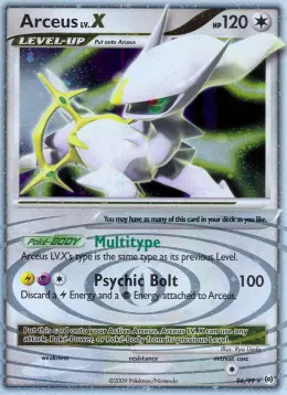 Arceus LV.X card