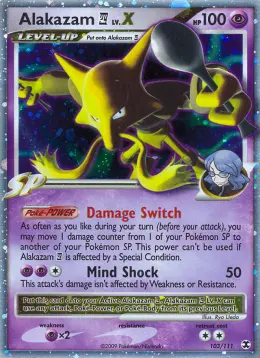 Alakazam E4 LV.X card