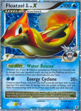 Floatzel GL LV.X card