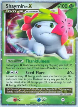 Shaymin LV.X card