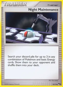 Night Maintenance card