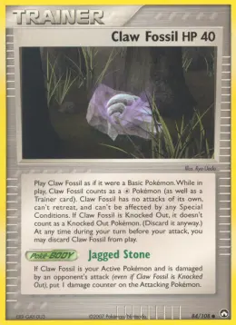 Claw Fossil card