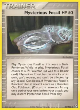 Mysterious Fossil card