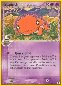 Trapinch δ card