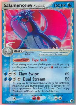 Salamence ex δ card