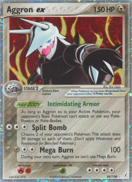 Aggron ex card