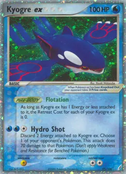 Kyogre ex card