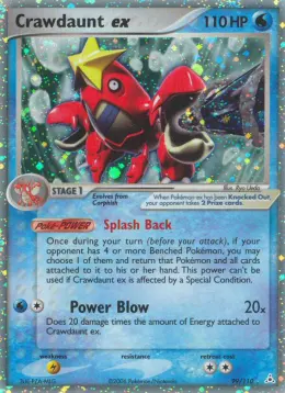 Crawdaunt ex card
