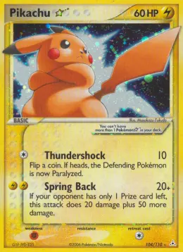 Pikachu ★ card