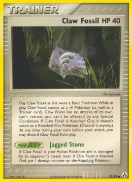 Claw Fossil card