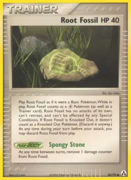Root Fossil card