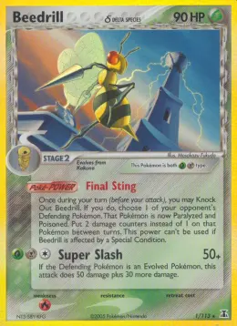 Beedrill δ card