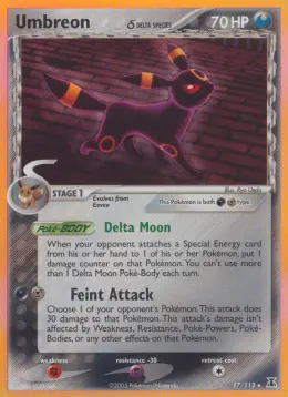 Umbreon δ card