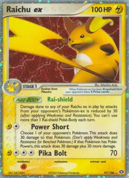 Raichu ex card