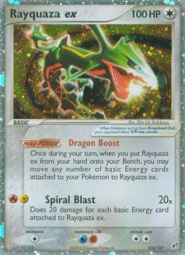 Rayquaza ex card