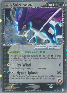 Rocket's Suicune ex card