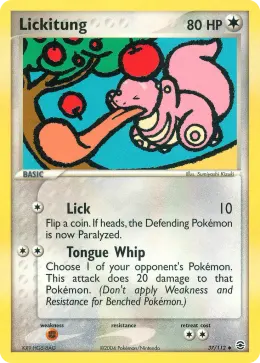 Lickitung card