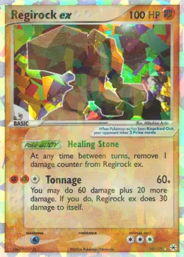 Regirock ex card