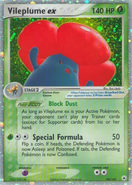 Vileplume ex card