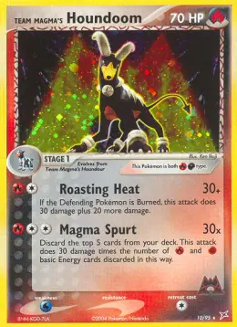 Team Magma's Houndoom card