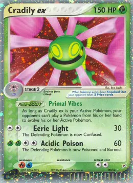 Cradily ex card