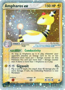 Ampharos ex card