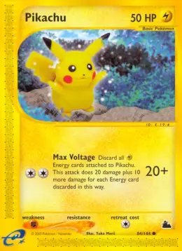 Pikachu card