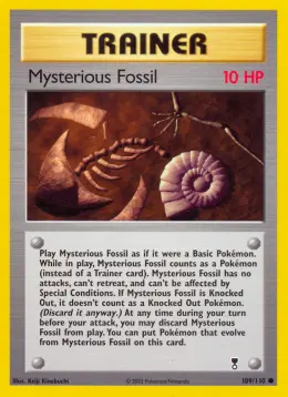 Mysterious Fossil card