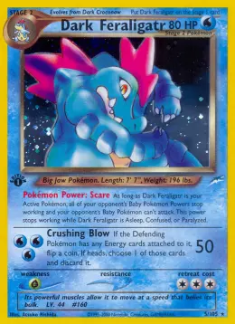 Dark Feraligatr card